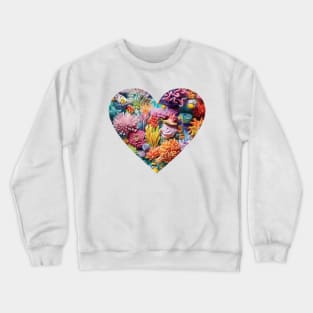 Coral Reef Heart Crewneck Sweatshirt